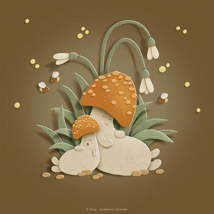Sleeping Chubby Mushrooms